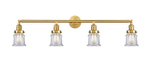 Canton - 4 Light - 42 inch - Satin Gold - Bath Vanity Light (215-SG-G182S-LED)