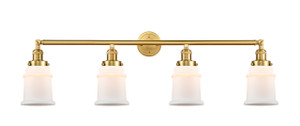 Canton - 4 Light - 42 inch - Satin Gold - Bath Vanity Light (215-SG-G181-LED)