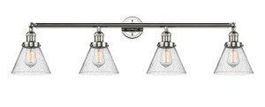 Cone - 4 Light - 44 inch - Polished Nickel - Bath Vanity Light (215-PN-G44)