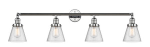 Cone - 4 Light - 42 inch - Polished Chrome - Bath Vanity Light (215-PC-G64-LED)