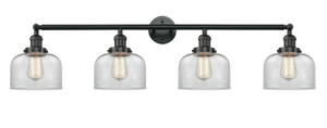 Bell - 4 Light - 44 inch - Matte Black - Bath Vanity Light (215-BK-G72-LED)