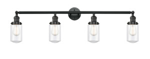Dover - 4 Light - 43 inch - Matte Black - Bath Vanity Light (215-BK-G312)