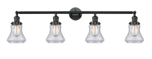 Bellmont - 4 Light - 42 inch - Matte Black - Bath Vanity Light (215-BK-G194)