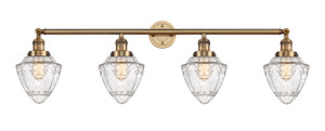 Bullet - 4 Light - 46 inch - Brushed Brass - Bath Vanity Light (215-BB-G664-7-LED)