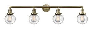 Beacon - 4 Light - 42 inch - Antique Brass - Bath Vanity Light (215-AB-G204-6-LED)