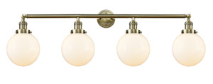 Beacon - 4 Light - 44 inch - Antique Brass - Bath Vanity Light (215-AB-G201-8)