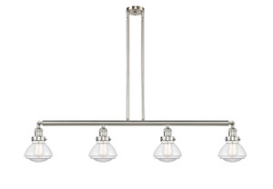 Olean - 4 Light - 51 inch - Brushed Satin Nickel - Stem Hung - Island Light (214-SN-G322)