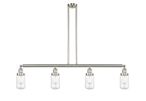 Dover - 4 Light - 49 inch - Brushed Satin Nickel - Stem Hung - Island Light (214-SN-G312)