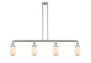Dover - 4 Light - 49 inch - Brushed Satin Nickel - Stem Hung - Island Light (214-SN-G311-LED)