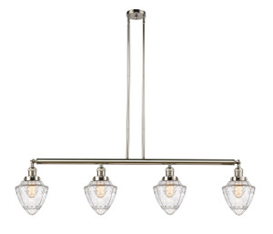 Bullet - 4 Light - 50 inch - Polished Nickel - Stem Hung - Island Light (214-PN-G664-7)