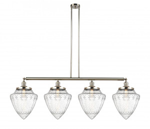 Bullet - 4 Light - 50 inch - Polished Nickel - Stem Hung - Island Light (214-PN-G664-12-LED)
