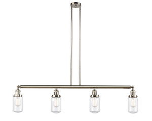 Dover - 4 Light - 49 inch - Polished Nickel - Stem Hung - Island Light (214-PN-G312)
