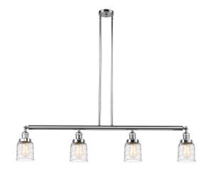 Bell - 4 Light - 50 inch - Polished Chrome - Stem Hung - Island Light (214-PC-G513-LED)