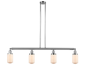 Dover - 4 Light - 49 inch - Polished Chrome - Stem Hung - Island Light (214-PC-G311-LED)