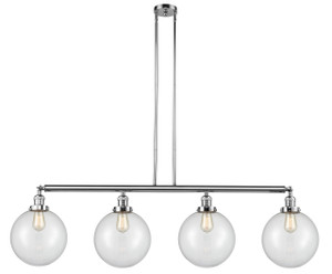 Beacon - 4 Light - 54 inch - Polished Chrome - Stem Hung - Island Light (214-PC-G202-10)