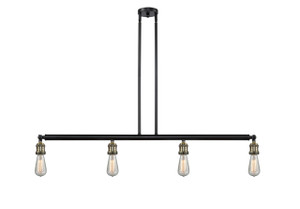 Bare Bulb - 4 Light - 48 inch - Black Antique Brass - Stem Hung - Island Light (214-BAB)