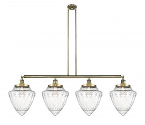 Bullet - 4 Light - 50 inch - Antique Brass - Stem Hung - Island Light (214-AB-G664-12-LED)