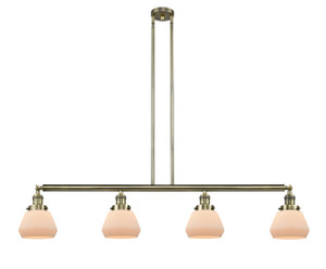 Fulton - 4 Light - 51 inch - Antique Brass - Stem Hung - Island Light (214-AB-G171)