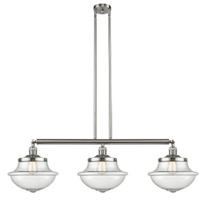 Oxford - 3 Light - 42 inch - Brushed Satin Nickel - Stem Hung - Island Light (213-SN-G544)