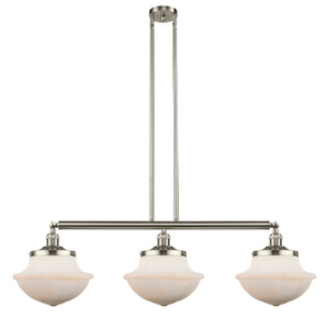 Oxford - 3 Light - 42 inch - Brushed Satin Nickel - Stem Hung - Island Light (213-SN-G541)