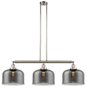Bell - 3 Light - 42 inch - Polished Nickel - Stem Hung - Island Light (213-PN-G73-L)