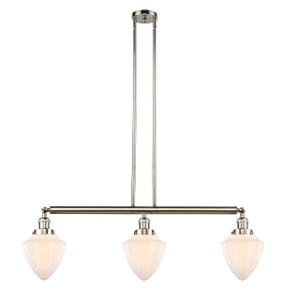 Bullet - 3 Light - 38 inch - Polished Nickel - Stem Hung - Island Light (213-PN-G661-7)