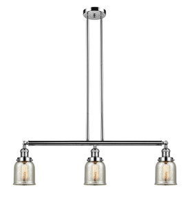Bell - 3 Light - 38 inch - Polished Nickel - Stem Hung - Island Light (213-PN-G58)