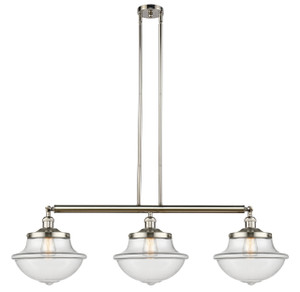 Oxford - 3 Light - 42 inch - Polished Nickel - Stem Hung - Island Light (213-PN-G542)