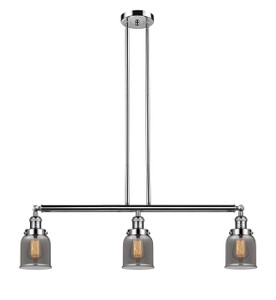 Bell - 3 Light - 38 inch - Polished Nickel - Stem Hung - Island Light (213-PN-G53-LED)