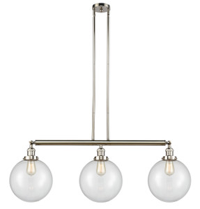 Beacon - 3 Light - 42 inch - Polished Nickel - Stem Hung - Island Light (213-PN-G202-10)