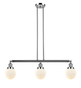 Beacon - 3 Light - 39 inch - Polished Nickel - Stem Hung - Island Light (213-PN-G201-6-LED)