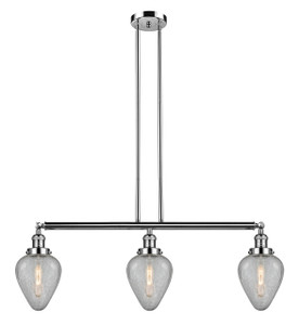 Geneseo - 3 Light - 38 inch - Polished Nickel - Stem Hung - Island Light (213-PN-G165-LED)