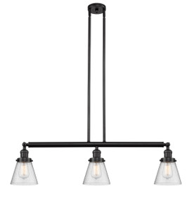 Cone - 3 Light - 39 inch - Oil Rubbed Bronze - Stem Hung - Island Light (213-OB-G64)