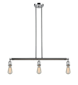 Bare Bulb - 3 Light - 38 inch - Polished Chrome - Stem Hung - Island Light (213-PC)