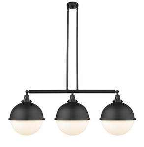 Hampden - 3 Light - 45 inch - Matte Black - Stem Hung - Island Light (213-BK-HFS-121-BK-LED)