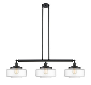 Bridgeton - 3 Light - 44 inch - Matte Black - Stem Hung - Island Light (213-BK-G692-12-LED)