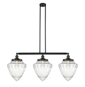 Bullet - 3 Light - 40 inch - Matte Black - Stem Hung - Island Light (213-BK-G664-12)
