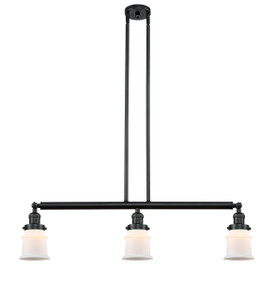 Canton - 3 Light - 39 inch - Matte Black - Stem Hung - Island Light (213-BK-G181S)