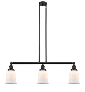 Canton - 3 Light - 39 inch - Matte Black - Stem Hung - Island Light (213-BK-G181)