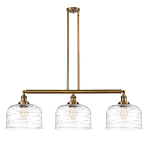 Bell - 3 Light - 42 inch - Brushed Brass - Stem Hung - Island Light (213-BB-G713-L-LED)