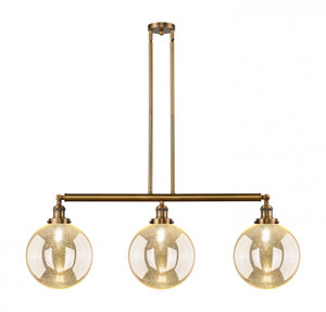 Beacon - 3 Light - 42 inch - Brushed Brass - Stem Hung - Island Light (213-BB-G208-10)