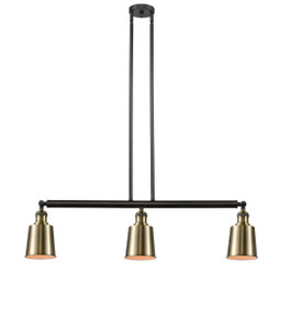 Addison - 3 Light - 38 inch - Black Antique Brass - Stem Hung - Island Light (213-BAB-M9-AB)
