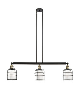 Bell Cage - 3 Light - 39 inch - Black Antique Brass - Stem Hung - Island Light (213-BAB-G51-CE)