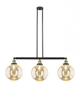 Beacon - 3 Light - 42 inch - Black Antique Brass - Stem Hung - Island Light (213-BAB-G208-10)
