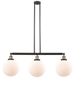 Beacon - 3 Light - 42 inch - Black Antique Brass - Stem Hung - Island Light (213-BAB-G201-10-LED)