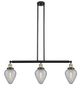 Geneseo - 3 Light - 38 inch - Black Antique Brass - Stem Hung - Island Light (213-BAB-G165-LED)