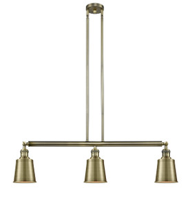 Addison - 3 Light - 38 inch - Antique Brass - Stem Hung - Island Light (213-AB-M9-AB)
