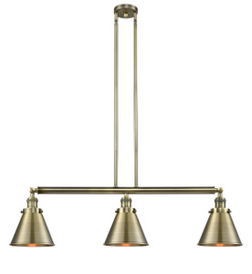 Appalachian - 3 Light - 40 inch - Antique Brass - Stem Hung - Island Light (213-AB-M13-AB-LED)