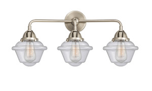 Oxford - 3 Light - 26 inch - Brushed Satin Nickel - Bath Vanity Light (288-3W-SN-G534)