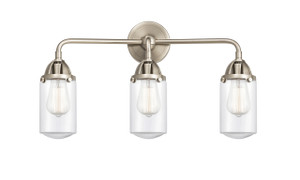 Dover - 3 Light - 23 inch - Brushed Satin Nickel - Bath Vanity Light (288-3W-SN-G312-LED)